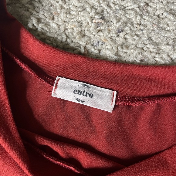 Entro Rust Red Mini Dress - Picture 6 of 6